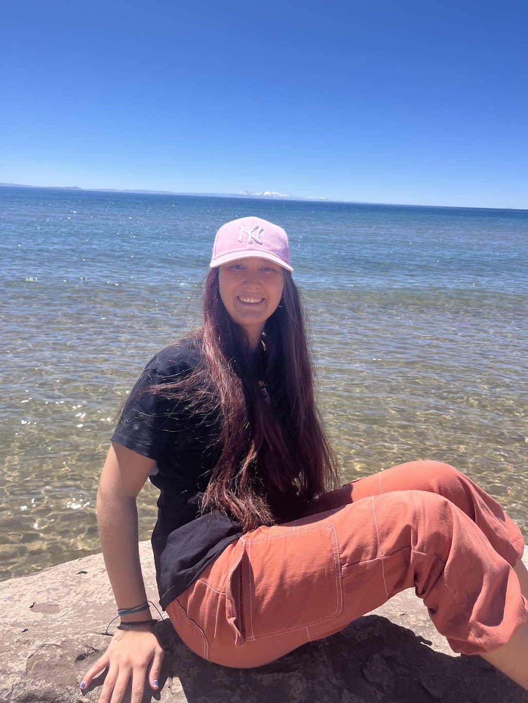 Down at the beach on Taquile Island