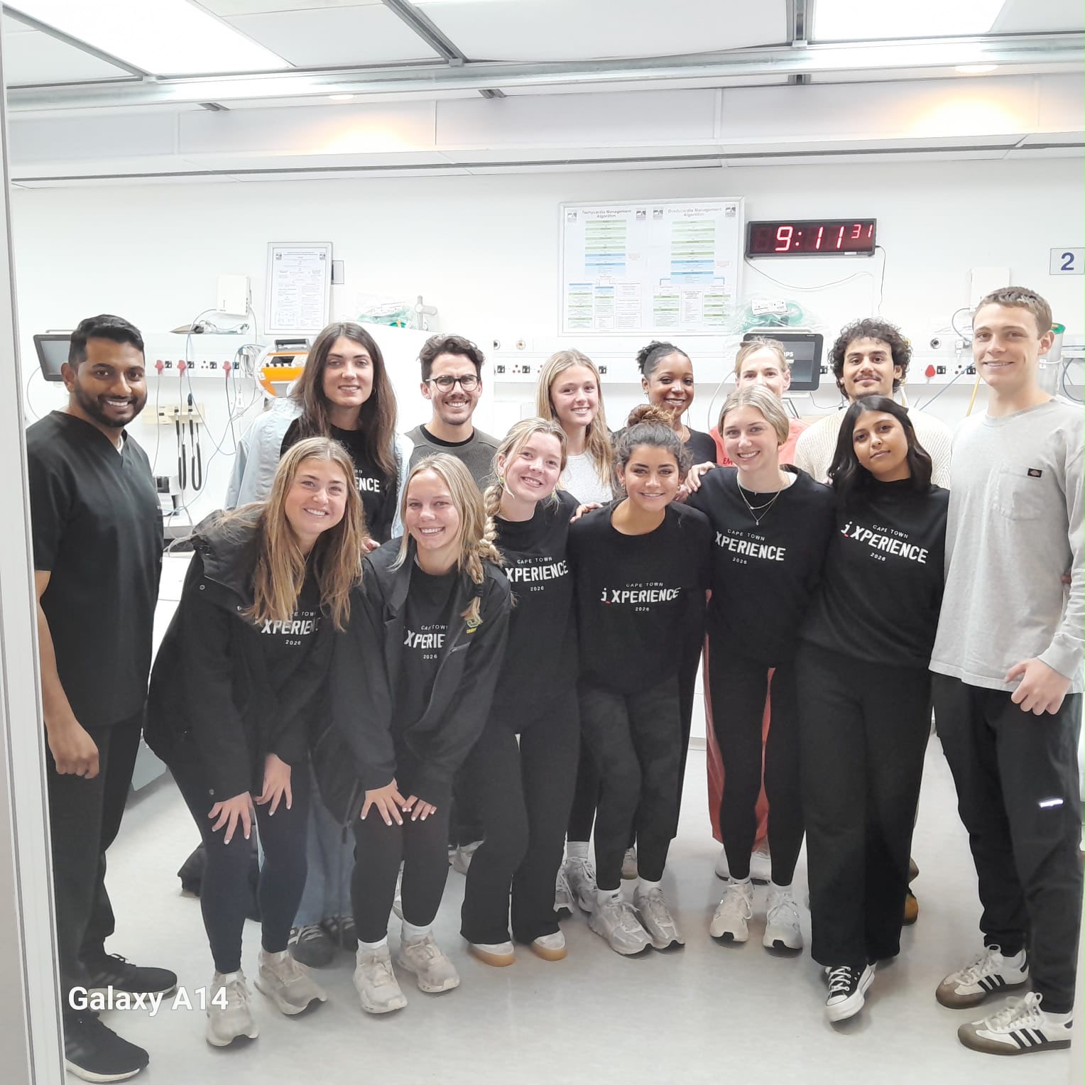 My cohort and I with emergency room doctors who we got the pleasure to shadow!