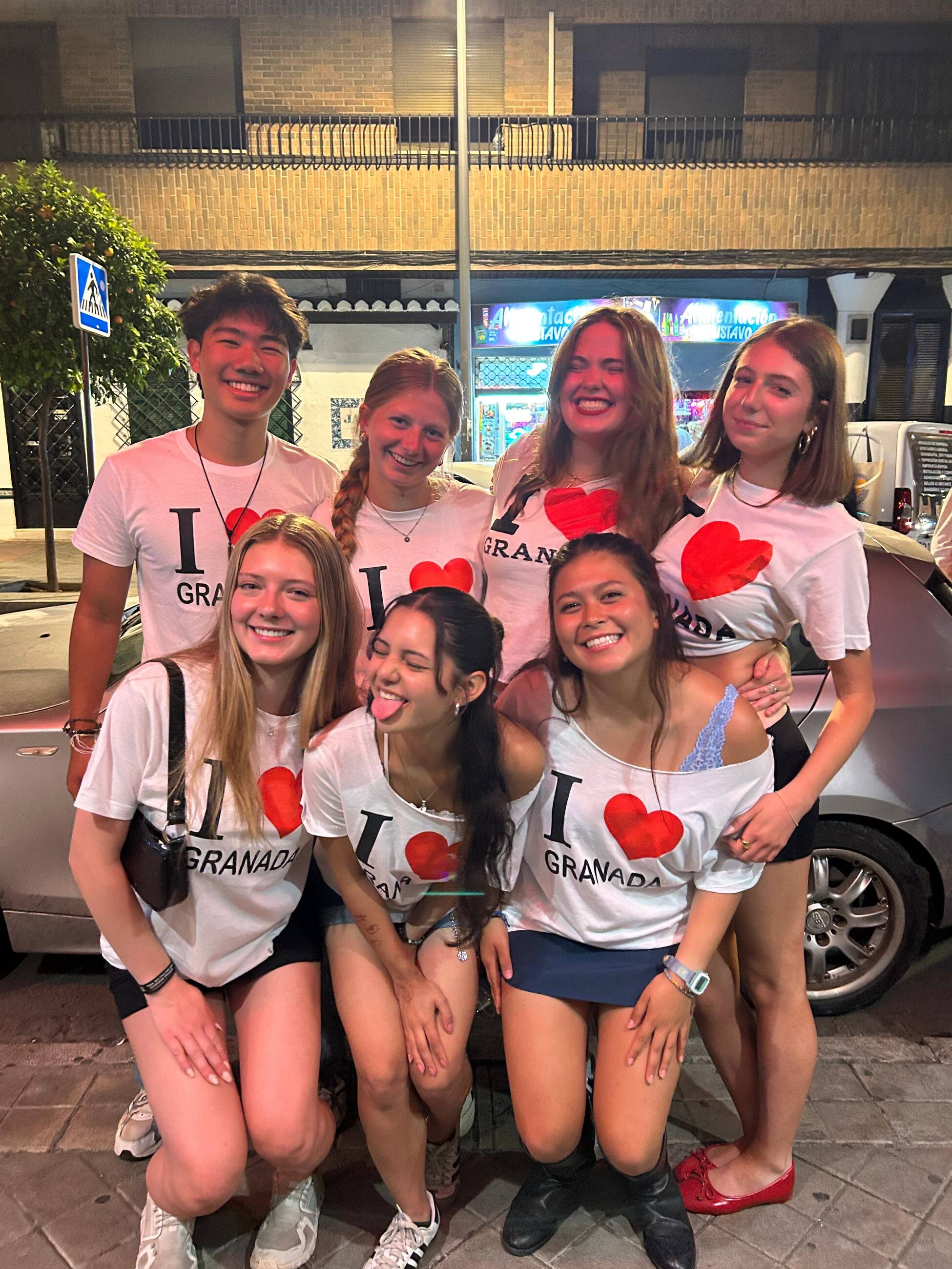 My friends in "I heart Granada" shirts