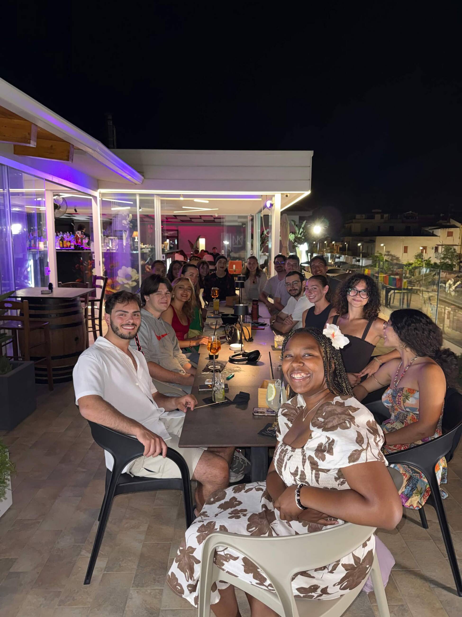 Hangout at the rooftop bar
