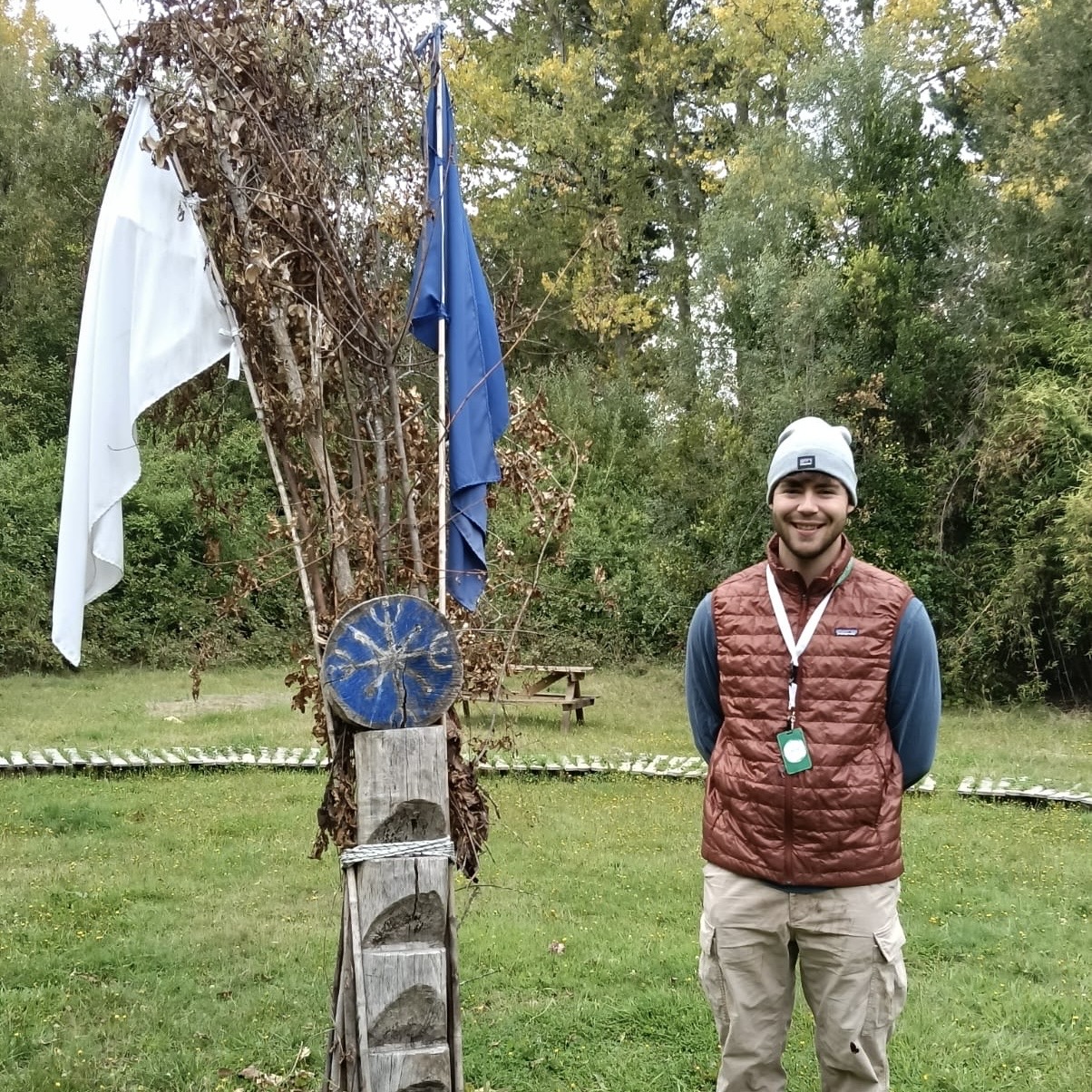 Standing in a Mapuche Ngillatuwe