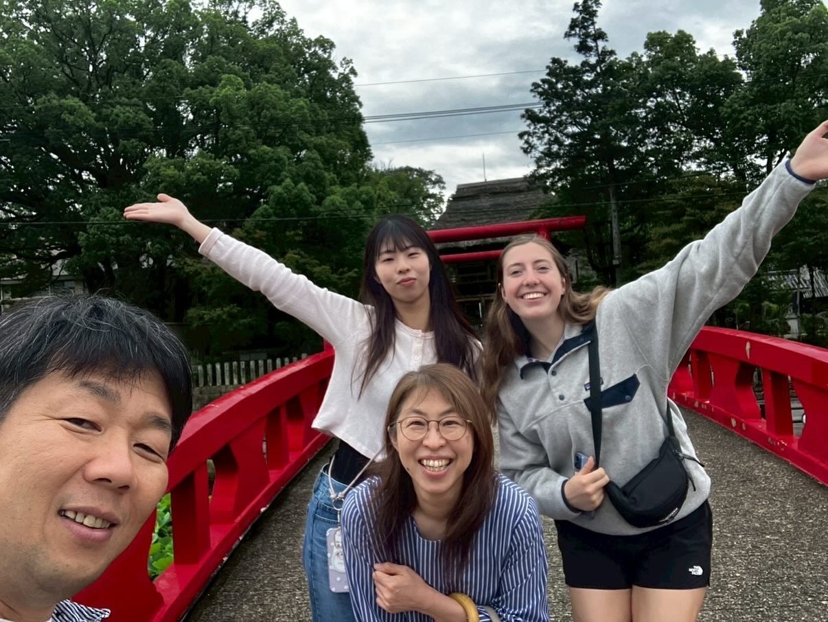 Host Family visit to a shrine. 