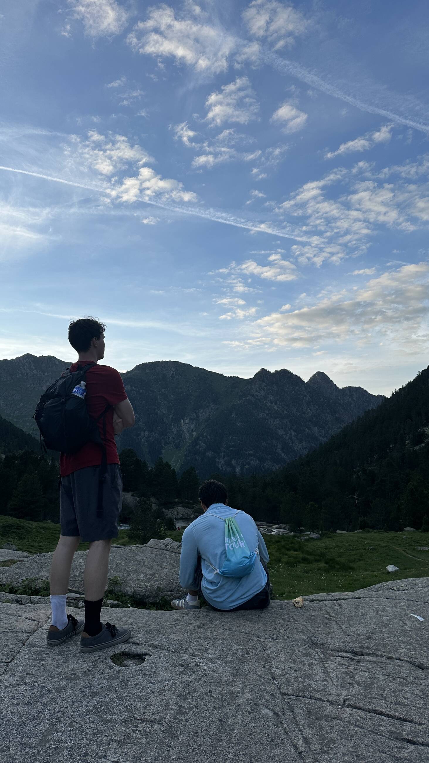 Pyrenees with one of my roommates 
