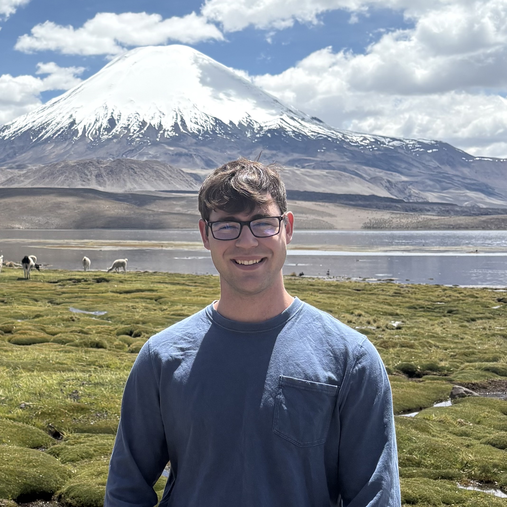 Lake Chungara in the Chilean Altiplanos