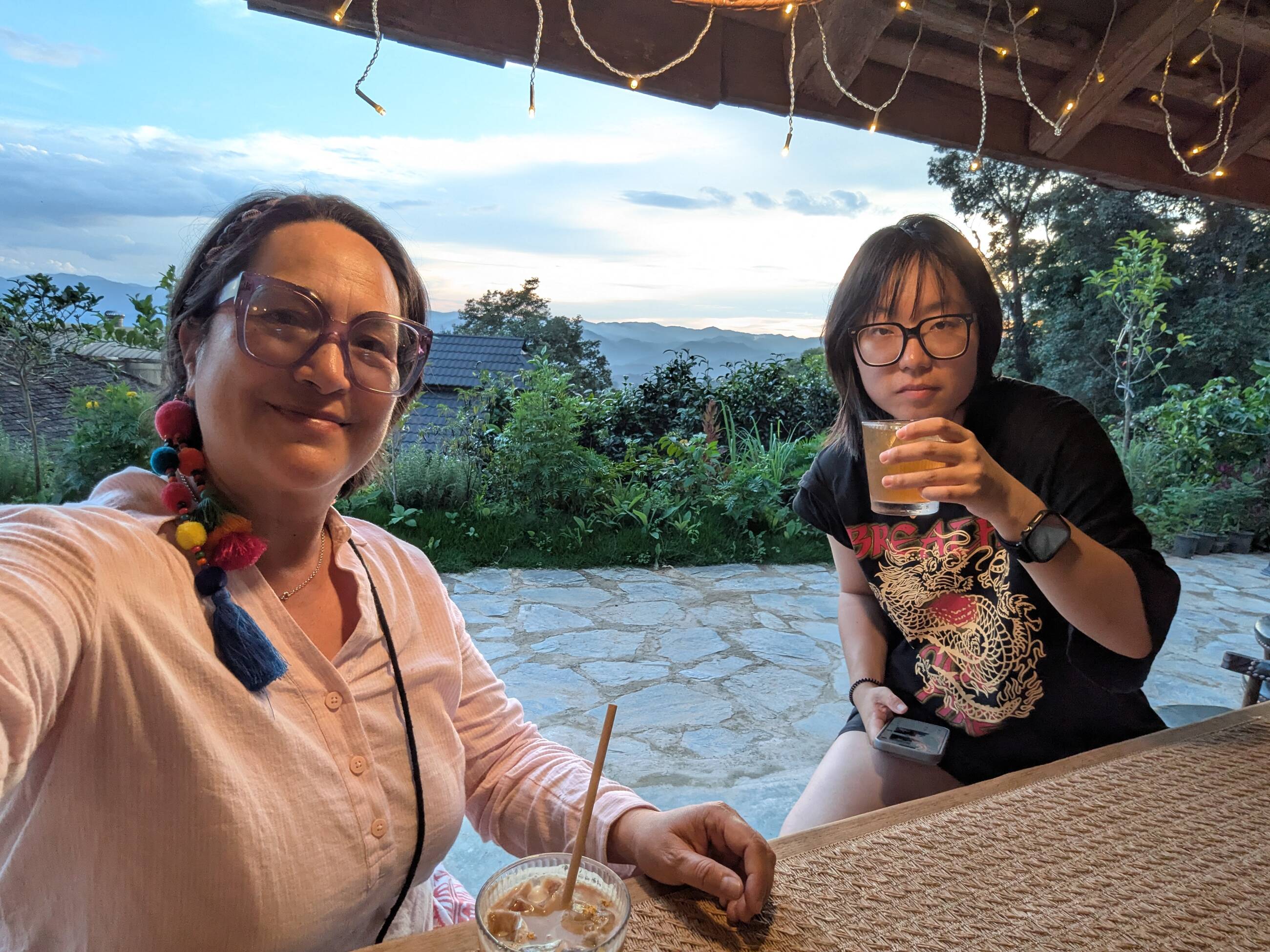 Sunset in Jingmaishan 