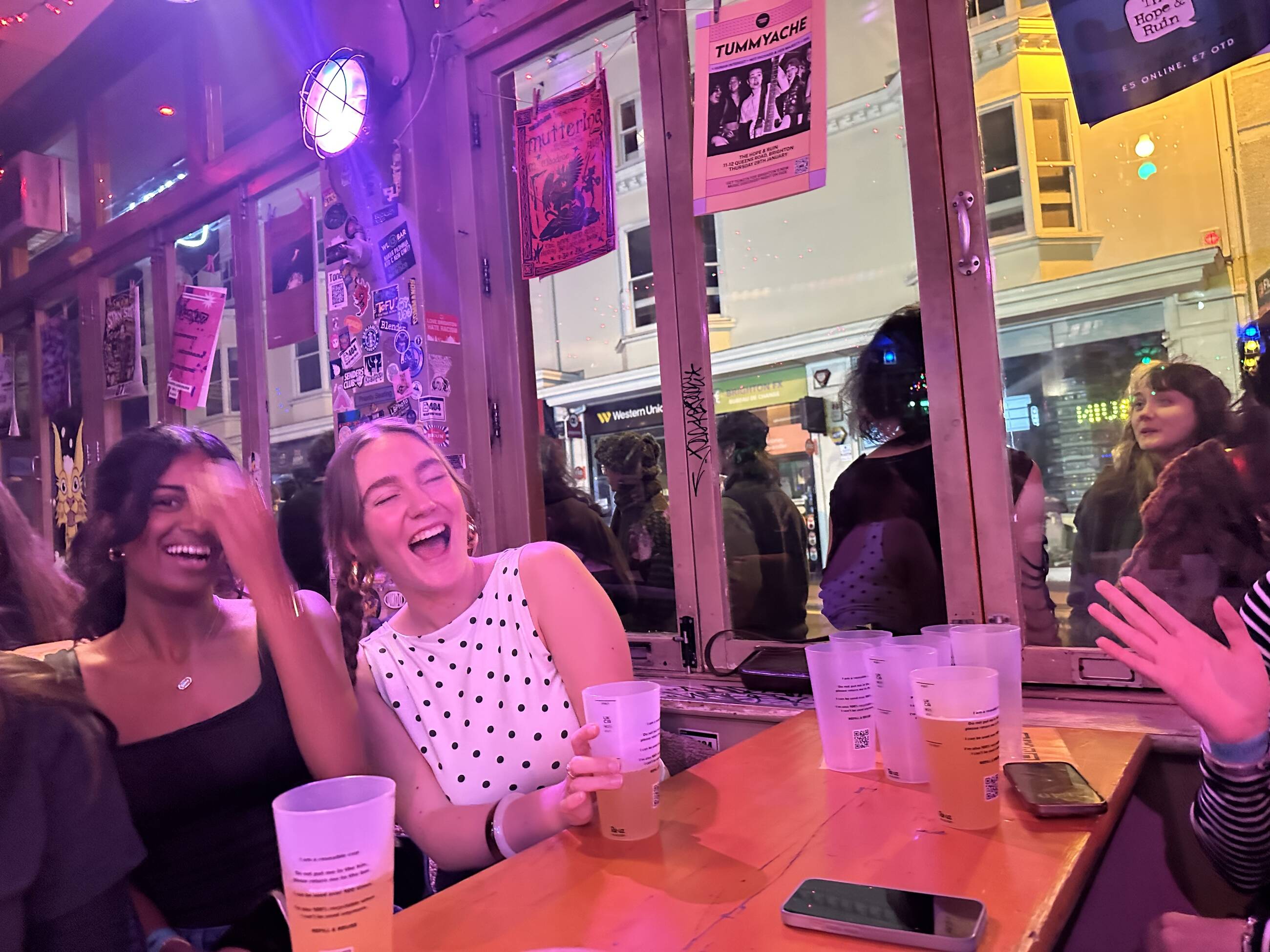     One of the activities with the exchange students: a pub crawl around the city.