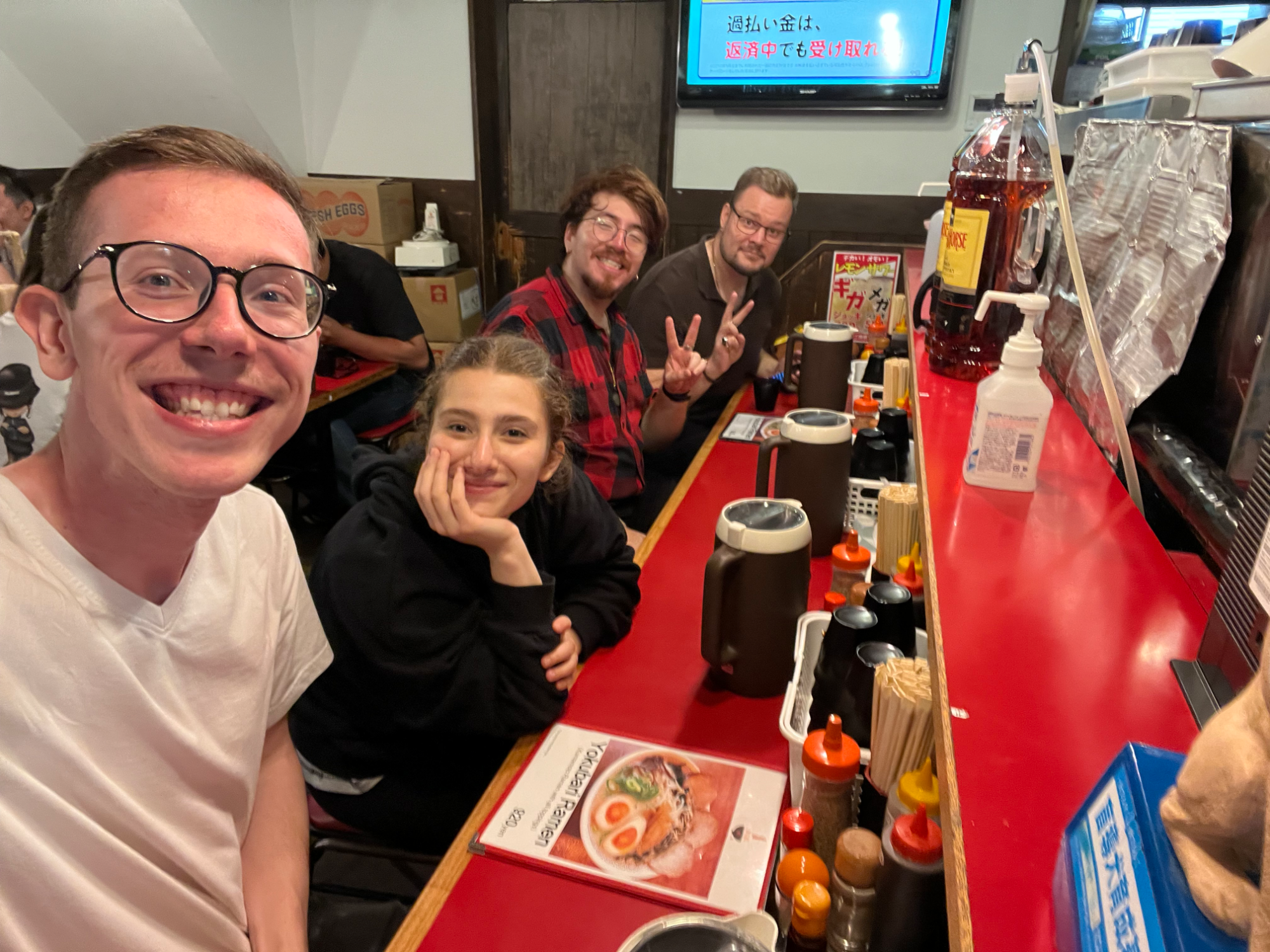 At a ramen shop in Kumamoto