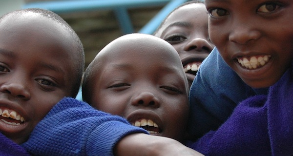 Boys smiling