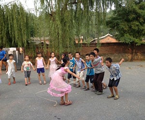 Chinese school kids 