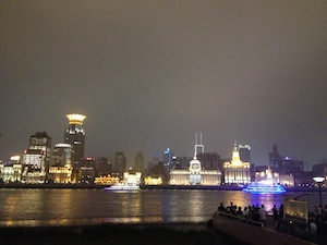 Shanghai skyline at night