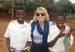 Nicole with her students