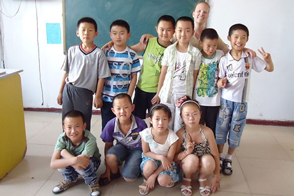 Bethany and her students