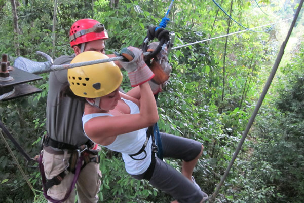 Zip-lining in Costa Rica!