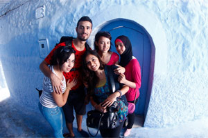 Visiting the famous northern blue city, Chefchaouen, in Morroco 