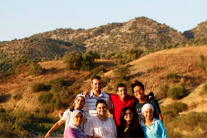 Volunteers visting Moroccan village and mountains