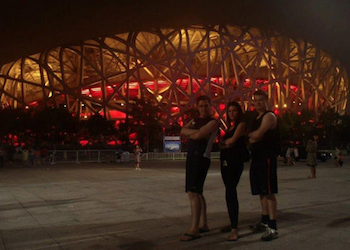 CSA Beijing students at stadium