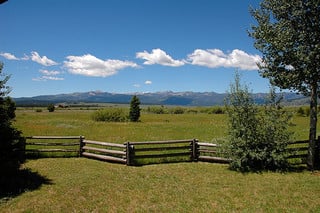 View of Montana mountains