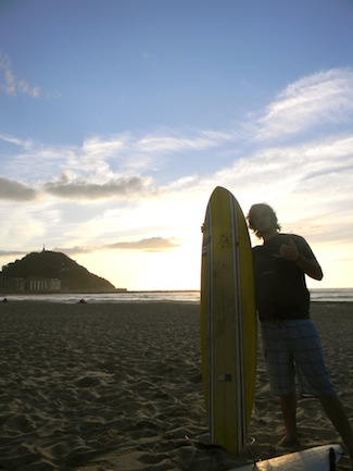 Brent Kirkland, USAC study abroad alum in San Sebastian, Spain