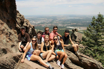 Summer Study USA students hiking