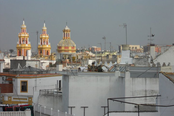 The view from the rooftop terrace of the ISA Sevilla offices