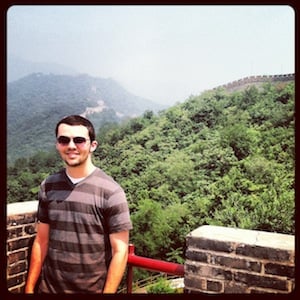 Brandon at the Great Wall