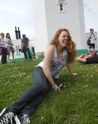 Corinne at Dover Lighthouse