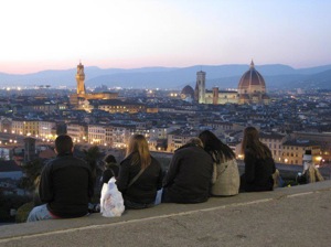 Katie and friends visiting Florence, Italy