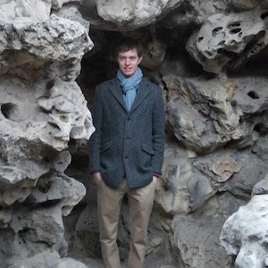 Niels at a cave entrance in China