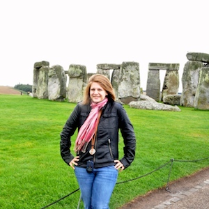 Jaclyn at Stonehenge