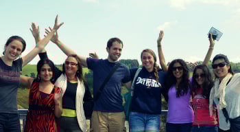 GVN Be the Change Program volunteers enjoy the Craters of the Moon Thermal Area