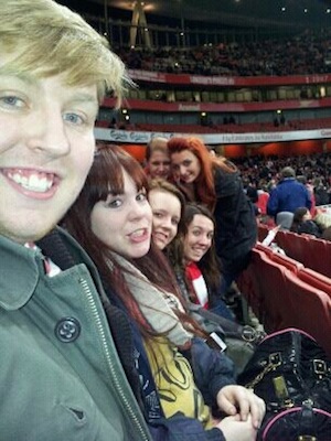 IES London students at Arsenal match