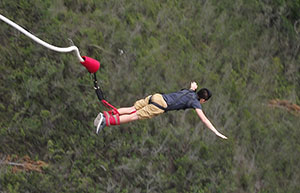 Bungee jumping in Africa