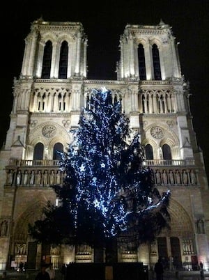 IES France students at Notre Dame