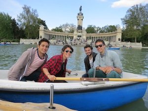 IES Spain students at El Retiro park