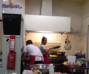 Lindsay interned at a community center in Australia