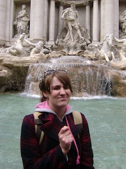 CISabroad students at Trevi Fountain in Rome