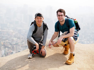 David hiking Mt. Inwangsan