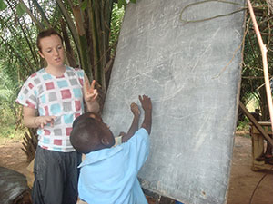 Teaching Ghana kids