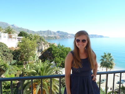 Abby enjoys beautiful Malaga!