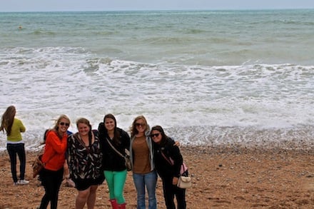 Enjoying the beautiful beach!