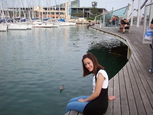 Christeena hanging out in Europe!