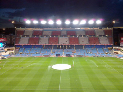 soccer game in Madrid, Spain