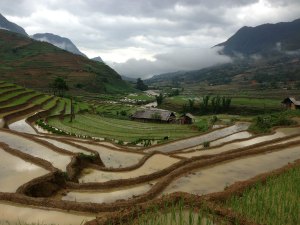 The view from the house of the local Hmong family.