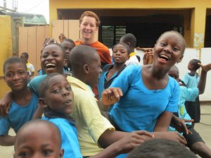 Students on break at the Virgin Kids Academy!  