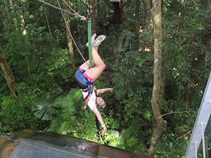 GlobaLinks Australia students zipline