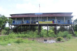 This is the school right off of the river that Julia spent time painting and