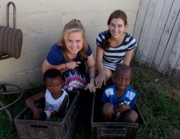 Visiting one of my caregiver’s patient’s kids in a township in Plettenberg Bay, 