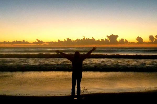 Jessica enjoying the beauty of the Gold Coast