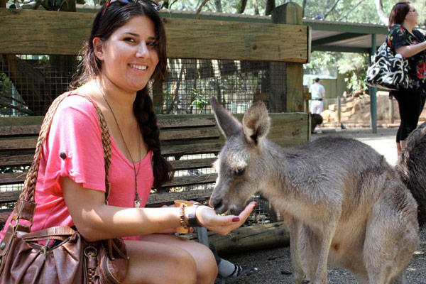 Meeting the locals during orientation