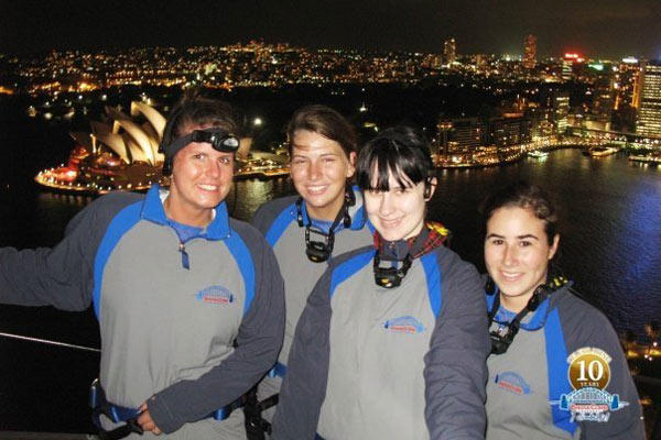Loren and some friends in Sydney, Australia